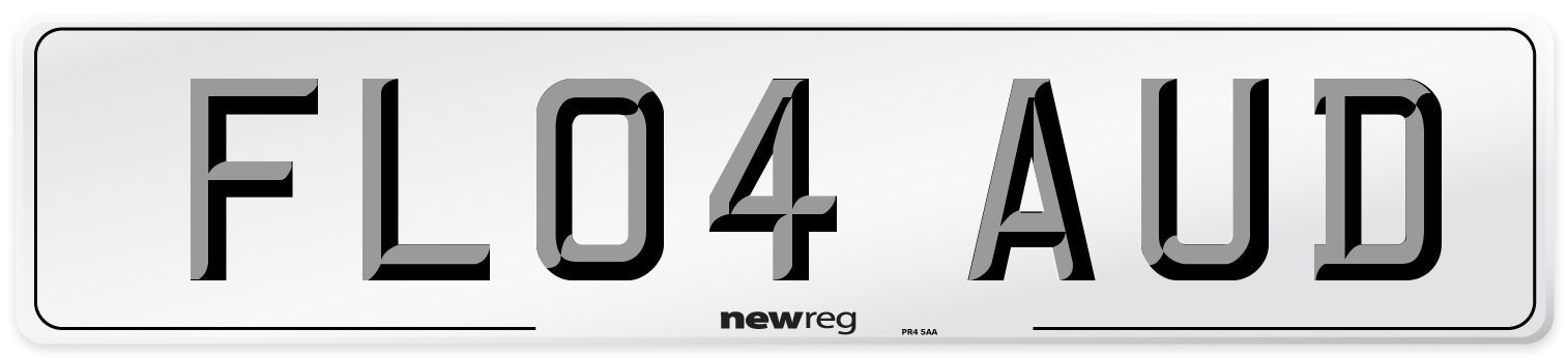 FL04 AUD Number Plate from New Reg